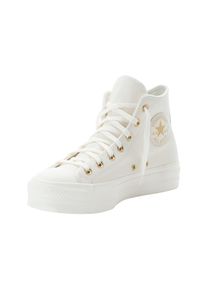 Sneaker Converse "CHUCK TAYLOR ALL STAR LIFT PLATFORM GOLD", Damen, Gr. 42, gold (egret, egret, gold), Synthetik, Schuhe Sneaker