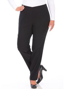 Schlupfhose KjBRAND "SUSIE Bengaline", Damen, Gr. 46 (23), K-Gr, schwarz, Web, Obermaterial: 80% Viskose, 17% Polyamid, 3% Elasthan, gerade lang, Hosen Schlupfhose, Sommerhose mit Schlupfbund, Topseller