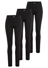 Leggings Flashlights, Damen, Gr. 46, N-Gr, schwarz, Jersey, Obermaterial: 95% Baumwolle, 5% Elasthan, unifarben, Basic, eng kn&ouml;chellang, Hosen Leggings, Basics, Topseller