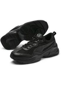 Sneaker Puma "CILIA", Damen, Gr. 36, schwarz (Puma schwarz, Puma silber, peach bud), Synthetik, unifarben, Schuhe Sneaker