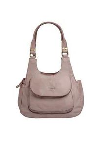 Umh&auml;ngetasche Samantha Look, Damen, Gr. B/H/T: 37cm x 18cm x 13cm onesize, rosa (alt, rosa), Leder, leicht gl&auml;nzend, unifarben, Taschen Umh&auml;ngetasche, echt Leder, Made in Italy