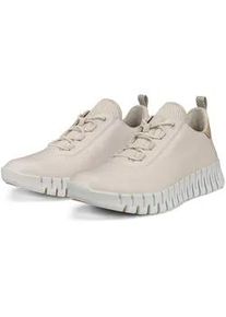 Slip-On Sneaker Ecco "GRUUV W", Damen, Gr. 42, beige, Leder, Schuhe Sneaker, Freizeitschuh, Halbschuh, Slipper mit ergonomischer Fluidform Sohle