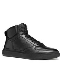 Winterboots Geox "U DEIVEN", Herren, Gr. 44, schwarz, Leder, Textil, Schuhe Winterboots, High Top Sneaker mit Warmfutter, Gr&ouml;&szlig;enschablone zum Download