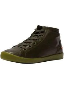 Sneaker Softinos "Softinos Sneaker Leder", Damen, Gr. 38, army, Leder, Schuhe Sneaker