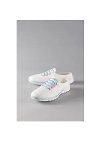 Clog ANISTON SHOES, Damen, Gr. 39, wei&szlig; (wei&szlig; kombiniert), Textil, Schuhe Clog, Freizeitschuh, Barfu&szlig;schuh, Slip-on Sneaker - NEUE KOLLEKTION