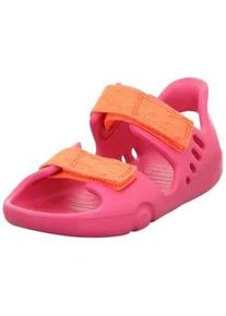 Badesandale Superfit "SPLASH-S WMS: M", Kinder, Gr. 28, pink (pink, orange), Polyester, Synthetik, Schuhe, Wassersandale mit Klettverschluss, Gr&ouml;&szlig;enschablone zum Download