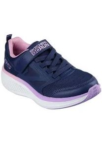 Sneaker Skechers "GO RUN ELEVATE 2.0", Damen, Gr. 27, blau (navy), Lederimitat, Textil, kontrastfarbene Details, Schuhe Sneaker, Freizeitschuh mit Klettverschluss, Gr&ouml;&szlig;enschablone zum Download