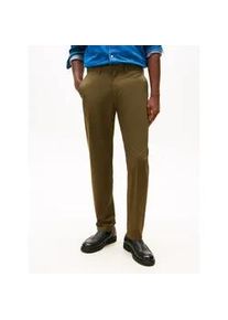 Chinohose Tommy Hilfiger "CORE HARLEM ESSENTIAL", Herren, Gr. 33, L&auml;nge 34, army gr&uuml;n, Twill, Obermaterial: 97% Baumwolle, 3% Elasthan, unifarben, schmal normal, Hosen Chinohose, Tapered Leg, Basic, schlichtes Design