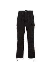 Cargohose 2Y STUDIOS "2Y Studios Lunas 2-Pocket Cargo Pants", Herren, Gr. 38, Normalgr&ouml;&szlig;en, schwarz, 100% Baumwolle, unifarben, normal, Hosen Cargohose