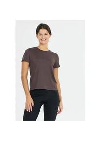 ENDURANCE ATHLECIA Funktionsshirt ATHLECIA "Pacy V2", Herren, Gr. 42, lila (grau, lila), 93% Polyester, 7% Elasthan, unifarben, normal, Rundhals, Shirts Funktionsshirt, aus atmungsaktivem Material