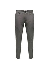 Only & Sons Chinos ONLY & SONS "ONSMARK SLIM DITSY 020934 PANT NOOS", Herren, Gr. 30, L&auml;nge 32, demitasse, Web, Obermaterial: 64% Viskose, 31% Polyester, 5% Elasthan, unifarben, slim fit lang, Hosen, Viskosemischung, slim fit