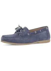 Mokassin Gabor "Mokassin", Damen, Gr. 40, blau, Schuhe Mokassin
