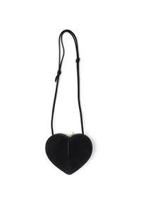 Schultertasche "Herz", Damen, Gr. B/H/T: 22cm x 19cm x 4cm onesize, schwarz, Collezione Alessandro, Taschen Schultertasche, aus echtem Wildleder