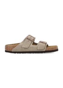 Birkenstock Loafer - Arizona Suede Flat Sandals In Taupe - Gr. 40 (EU) - in Braun - f&uuml;r Damen