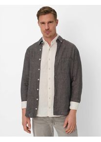 Brax Herren Hemd Style DANIEL chocolate, dunkelbraun, Gr. L