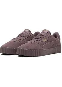 Puma Carina 3.0 Suede Sneaker Damen 04 - raisin/Puma gold 41