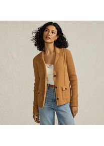 LANDS' END Baumwoll-Blazer DRIFTER, Damen,  Beige, Baumwolle, by Lands' End