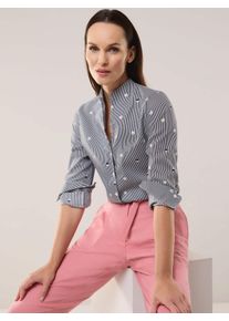 Walbusch Extraglatt-Bluse Kelchkragen