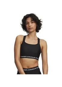 Under Armour HeatGear Crossback High-Support Sport-BH Damen 008 - ultimate black/white XS