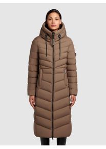 Steppmantel Khujo "INGRAM4", Damen, Gr. L (40), rust braun, Steppware, Obermaterial: 100% Polyester. Futter: 100% Nylon. Wattierung: 100% Polyester, unifarben, kniebedeckend, M&auml;ntel Steppmantel