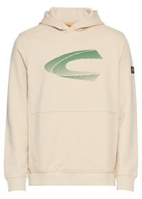 Hoodie Camel Active, Herren, Gr. L, beige (oatmeal), Sweatware, Obermaterial: 67% Baumwolle, 33% Polyester, bedruckt, regular fit taillenbedeckt, Rippb&uuml;ndchen, Sweatshirts Hoodie, mit Logo Print