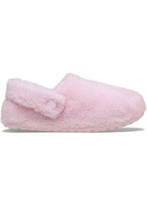 Clog Crocs "Classic Cozzzy Slipper", Damen, Gr. 41, rosa, Croslite&trade;, Textil, Schuhe Clog, Hausschuh, mit kleiner Plateausohle