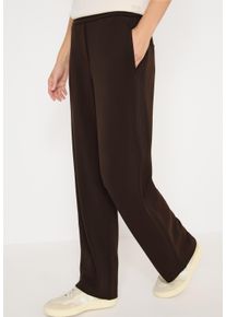 Stoffhose Cecil, Damen, Gr. S (38), L&auml;nge 30, tartufo braun, Web, Obermaterial: 46% Modal, 46% Polyester, 8% Elasthan. Futter: 100% Polyester, unifarben, loose fit lang, Hosen Stoffhose, mit Gallonstreifen