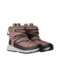 Winterstiefel The North Face "W THERMOBALL LACE UP WP", Damen, Gr. 38, grau (taupe), Synthetik, Schuhe Winterstiefel, Snowboots, Winterboots, Winterschuhe, wasserdicht