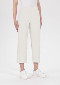 Culotte Stehmann "FENJA", Damen, Gr. 46, N-Gr, kalklight,1037, Stoff, Obermaterial: 65% Viskose, 30% Polyamid, 5% Elasthan, straight fit 7/8-L&auml;nge, Hosen Culotte, Sommerhose mit elastischem Bund und geradem Bein