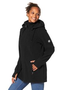 Fleecejacke Polarino, Damen, Gr. 56, schwarz, Fleece, Obermaterial: 100% Polyester, unifarben, h&uuml;ftbedeckend, mit Daumenl&ouml;chern, Jacken Fleecejacke, f&uuml;r kalte Tage, aus Fleece, sportlicher Stil, atmungsaktiv, Topseller