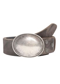 Lederg&uuml;rtel RETTUNGSRING G&Uuml;RTEL, Damen, Gr. 95, grau, G&uuml;rtel Lederg&uuml;rtel