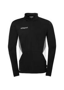 Uhlsport Equipe 29 1/4-Zip Sweatshirt Kinder schwarz/wei&szlig;/steingrau 164