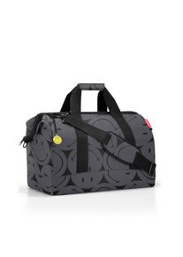 Reisenthel Reisetasche Allrounder L smiley grey, Anthrazit, Textil, 48x39.5x29 cm, Innensteckf&auml;cher, Tragehenkel, verstellbarer Schultergurt, Freizeit, Koffer & Taschen, Reisetaschen