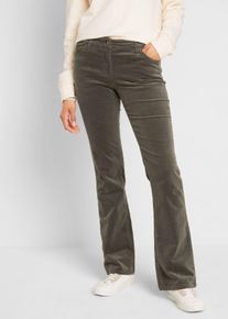 bonprix Stretch-Cordhose Bootcut, gr&uuml;n, Gr.50, Komfortable Stretch-Cordhose, Bootcut, aus Cord