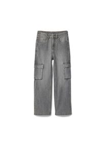 Tchibo - Kinder Wide Leg Jeans &ndash; Fit &raquo;Finn&laquo; - Kinder - Gr. 134 - hellgrau