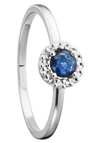 Goldring ONE ELEMENT "Safir Ring aus 333 Wei&szlig;gold" Gr. 53, silber, Fingerringe, Damen, 53, Wei&szlig;gold 333, Goldring