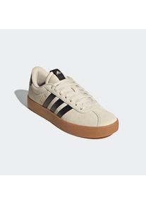 Sneaker adidas Sportswear "VL COURT 3.0", Herren, Gr. 43, schwarz (alumina, core schwarz, gold metallic), Leder, Synthetik, Schuhe Sneaker, inspiriert vom Design des adidas samba, Topseller