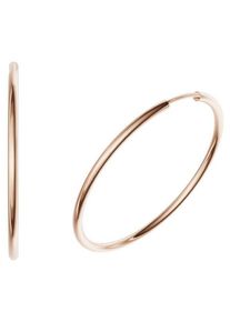 Paar Creolen Firetti "Schmuck Geschenk Silber 925 2,0 mm breit" Gr. 40, rosa (ros&eacute;goldfarben), Ohrringe, Damen, 40, Silber 925 (Sterlingsilber), Paar Creolen, Made in Germany