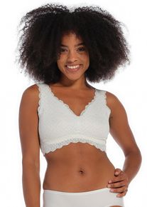 Bustier MAGIC BODYFASHION, Damen, Gr. M, N-Gr, snow wei&szlig;, Obermaterial: 70% Polyamid, 30% Elasthan, BHs Bustier, Nahtlose Verarbeitung f&uuml;r ein unsichtbares Aussehen