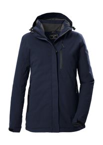 Funktionsjacke Killtec "KOW 219 WMN JCKT", Damen, Gr. 40, navy, Obermaterial: 100% Polyester;Futter: 100% Polyester;F&uuml;llung: 100% Polyester, Jacken Funktionsjacke, Atmungsaktive, wind- und wasserdichte Damenjacke, abnehmbare Kapuze