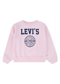 Sweatshirt LEVI'S KIDS "LVG COLLEGIATE CREW", M&auml;dchen, Gr. 3 (98), crystal rose, Sweatware, Obermaterial: 60% Baumwolle, 40% Polyester, bedruckt, regular fit normal, Rundhals, Rippb&uuml;ndchen, Sweatshirts Sweatshirt, mit Markenprint, for Girls