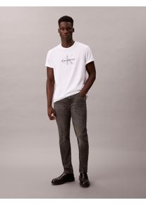 Slim-fit-Jeans Calvin Klein Jeans "SLIM TAPER JEANS", Herren, Gr. 38, L&auml;nge 30, hearst grau, Denim/Jeans, Obermaterial: 98% Baumwolle, 2% Elasthan, unifarben, slim fit lang, Jeans Slim-fit-Jeans, Slim fit