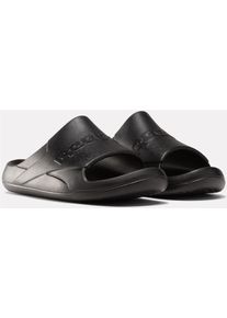 Badesandale Reebok "Reebok CLEAN SLIDE", Damen, Gr. 40,5, schwarz, Synthetik, Schuhe Badesandale, Badelatschen