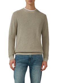 Strickpullover s.Oliver, Herren, Gr. XL, dk beige, Strick, Obermaterial: 100% Baumwolle, unifarben, normal h&uuml;ftbedeckend, Rundhals, B&uuml;ndchen, Pullover Strickpullover, langarm, Grob-Strick
