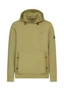 Sweatshirt Camel Active, Herren, Gr. M, beige (moss stone), Sweatware, Obermaterial: 80% Baumwolle, 14% Polyester, 6% Elasthan, unifarben, regular fit taillenbedeckt, ohne Ausschnitt, B&uuml;ndchen, Sweatshirts Sweatshirt, mit verstellbarer Kapuze