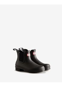 Gummistiefel Hunter "ORIGINAL CHELSEA BOOT", Damen, Gr. 39, schwarz, Synthetik, Schuhe Gummistiefel, wasserdicht
