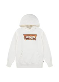 Hoodie LEVI'S KIDS "LVB SUNRISE BATWING HOOD", Jungen, Gr. 4 (104), levi's egret, Sweatware, Obermaterial: 60% Baumwolle, 40% Polyester, bedruckt, normal, B&uuml;ndchen, Sweatshirts Hoodie, mit Batwing-Logo, for Boys