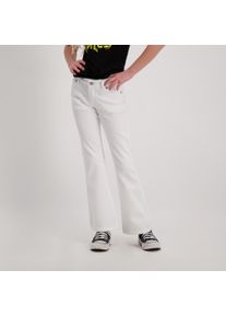 Weite Jeans Cars Jeans "Jeans Veronique", M&auml;dchen, Gr. 11 (146), N-Gr, wei&szlig;, Denim/Jeans, Obermaterial: 98% Baumwolle, 2% Elasthan, Abriebeffekte, ausgestellt normal, Jeans Weite Jeans, im 5-Pocket Stil