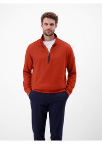 Sweater Lerros "SELA", Herren, Gr. XXL, schwarz, Sweatware, Obermaterial: 90% Baumwolle, 10% Polyester, unifarben, normal h&uuml;ftbedeckend, Rundhals, B&uuml;ndchen, Sweatshirts Sweater, mit Troyer-Rei&szlig;verschluss