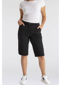 Bermudas KjBRAND "BETTY", Damen, Gr. 46, N-Gr, schwarz, Web, Obermaterial: 47% Baumwolle, 45% Polyester, 6% Viskose, 2% Elasthan, Basic schmal, Hosen Bermudas, Sommerhose Wash & Go